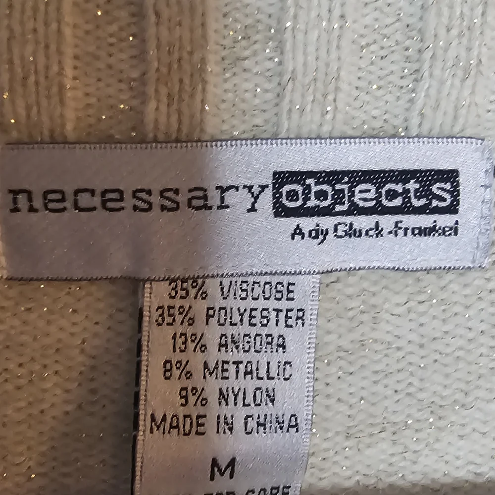 Necessary Objects Cream Women's Sweater - Picture 4 of 5